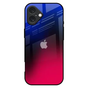 Mesmerizing Gradient Glass Case for iPhone 16 Plus Crystal Finish