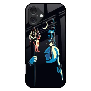 Mahakal Glass Case For iPhone 16 Plus Durable Shell