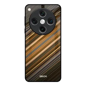 Clear Finish Diagonal Slash Pattern Glass Case for Oppo Find x8 Pro