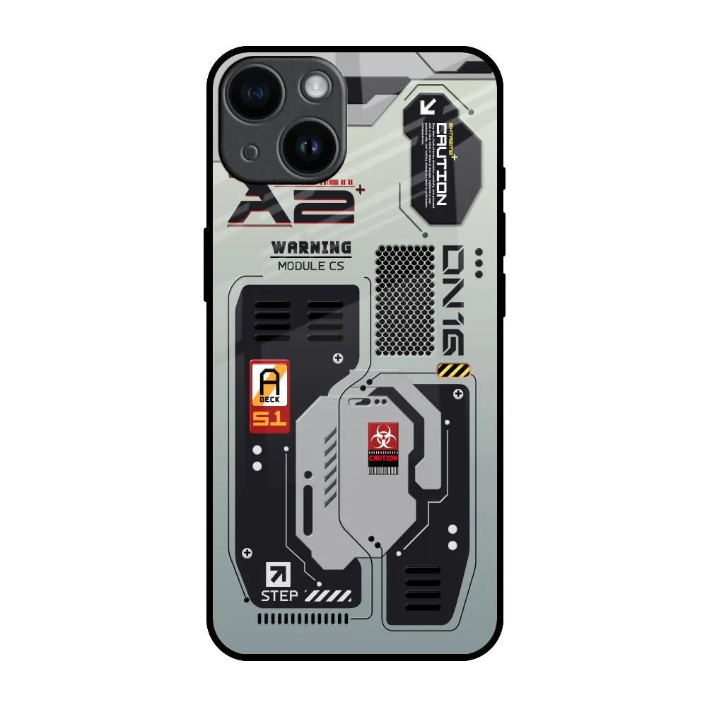 Techno Vibes Glass Case for iPhone 14 Casual Wear Drop Protection