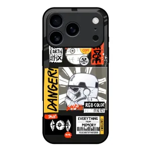 Soft Touching elegant design Galaxy Edge Glass Case for iPhone 17 Pro