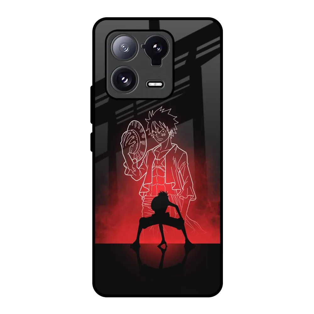 Glossy Texture Layer Soul Of Anime Glass Case for Mi 13 Pro