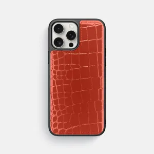 Soft Frame Sport Case For iPhone 16 Pro Max In Shiny Alligator