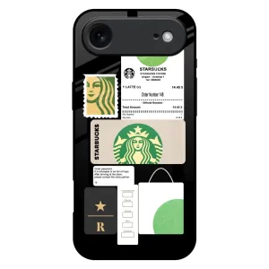 Coffee Latte Glass Case for iPhone 17 Air Strong material