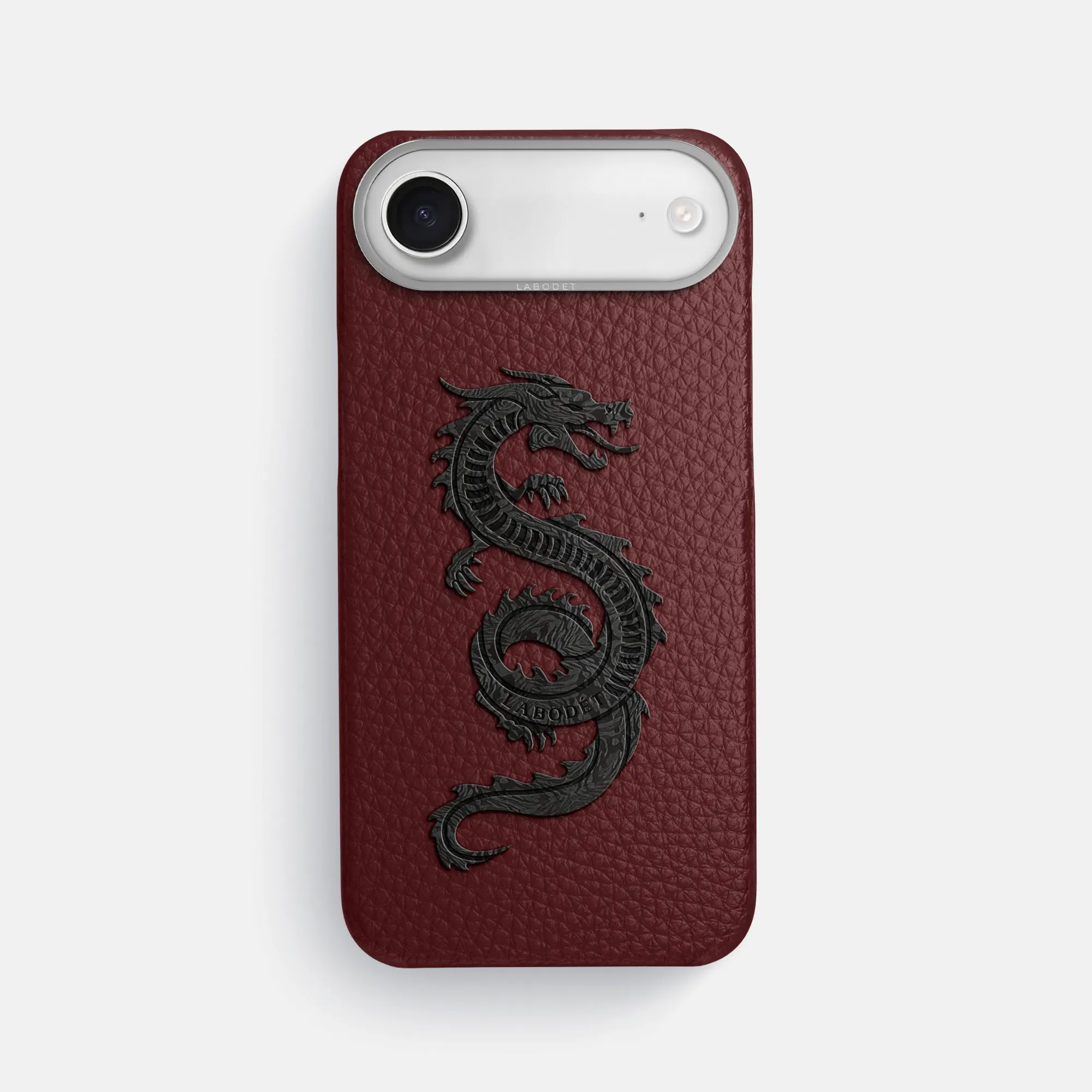 Rugged Look Minimal Build Texture Classic Case With Carbon Dragon For iPhone 17 Air In Calf