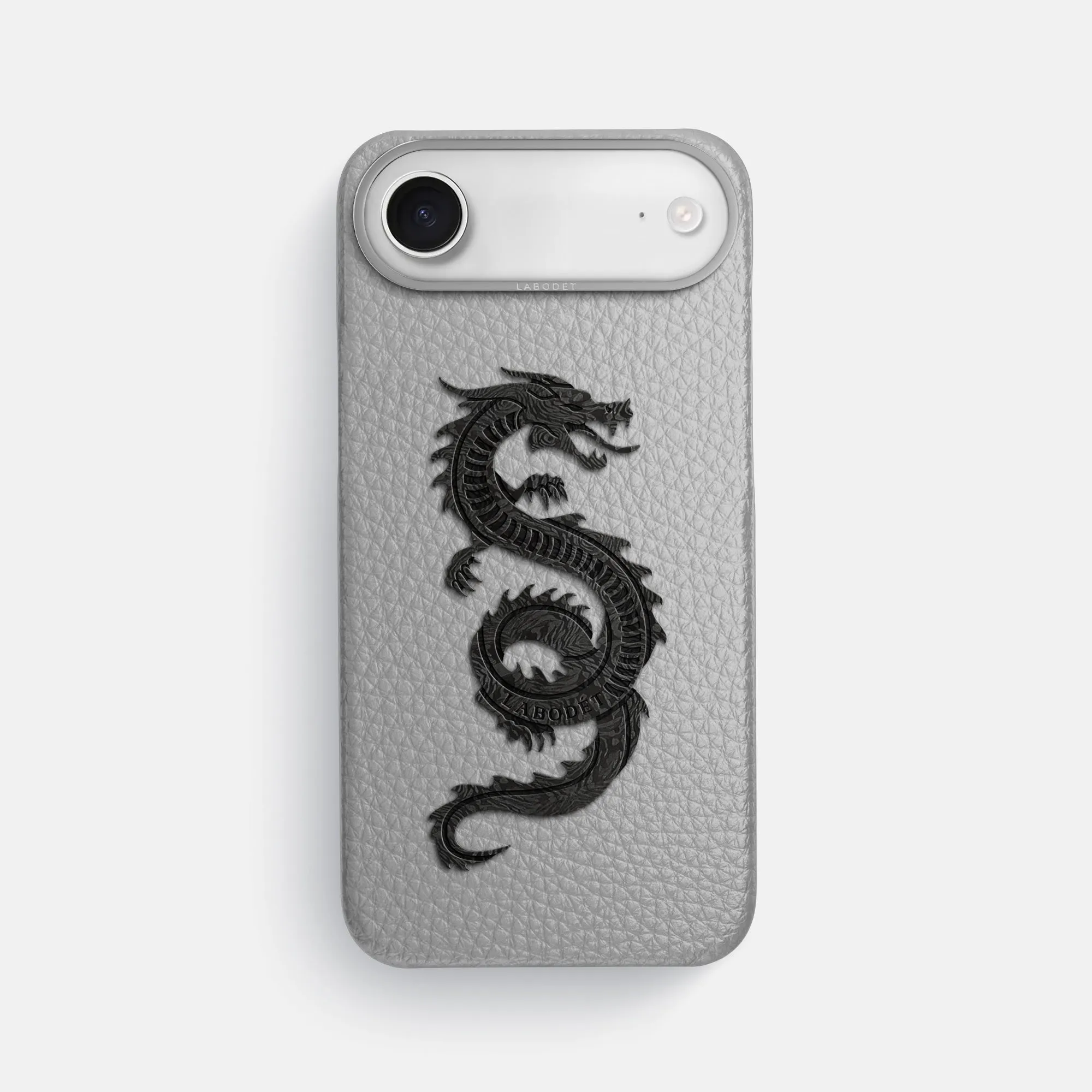 Elegant Finish Unique Texture Classic Case With Carbon Dragon For iPhone 17 Air In Calf
