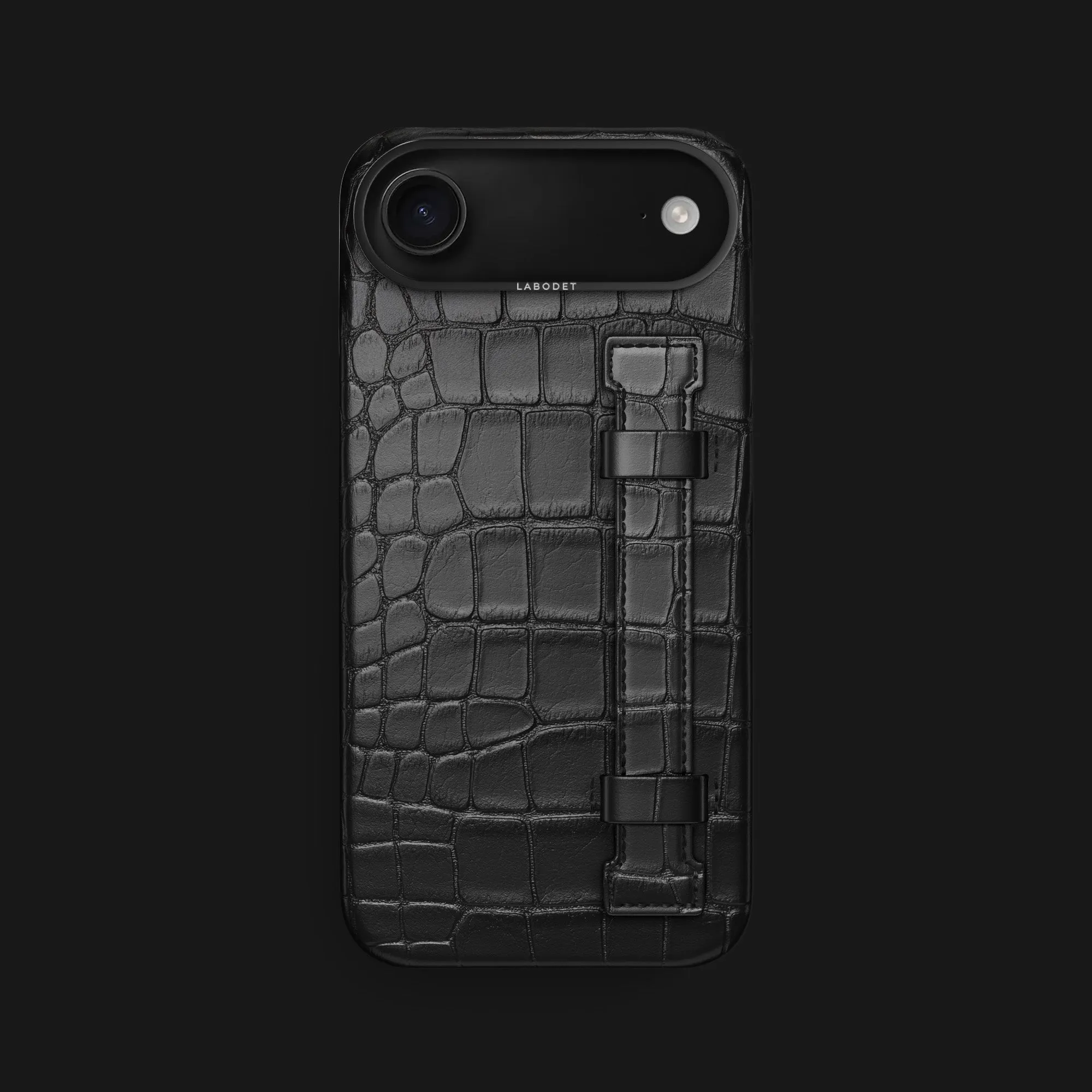 Handle Case Edition Black For iPhone 17 Air In Alligator Luxury Style