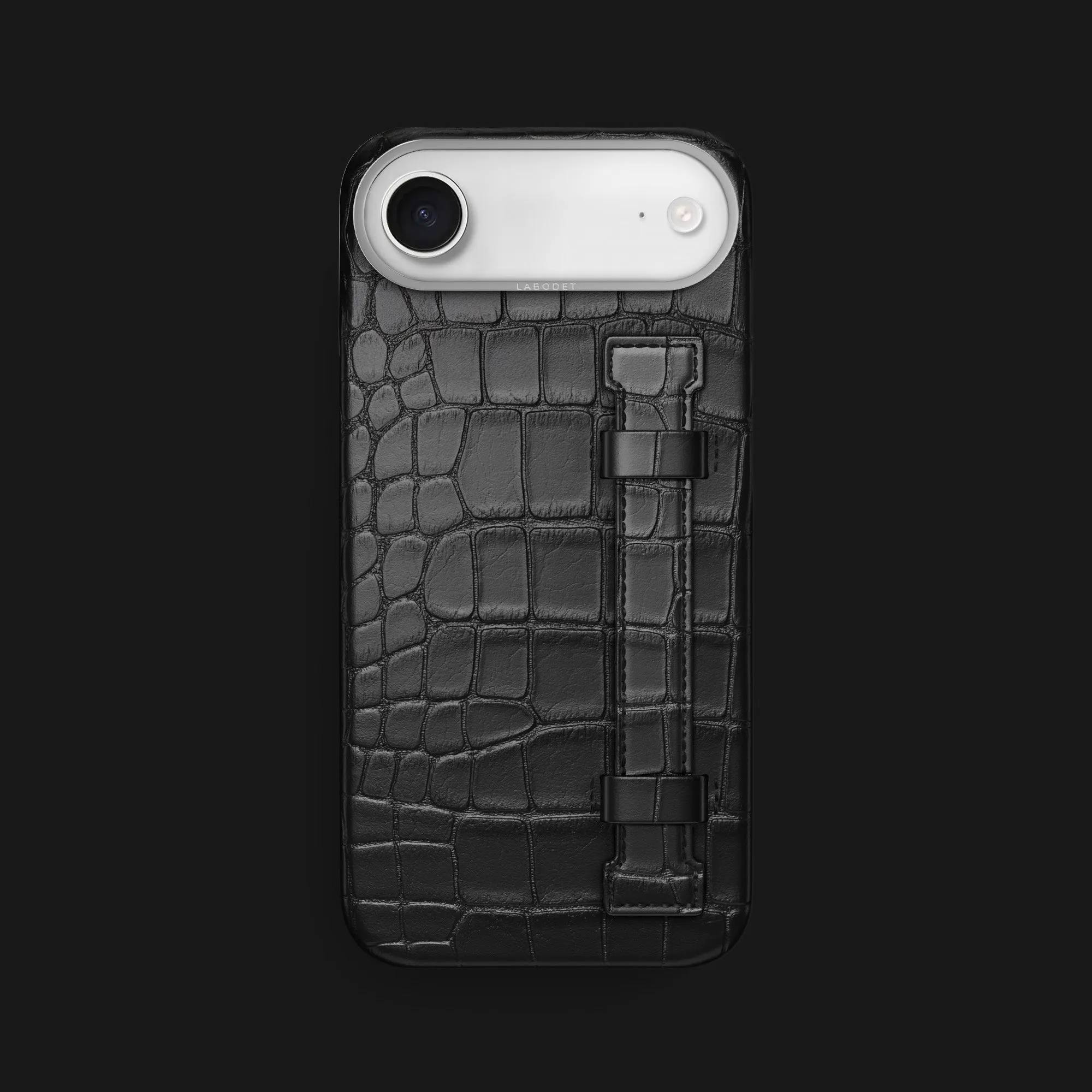 Handle Case Edition Black For iPhone 17 Air In Alligator Daily Grip Flexible Shell