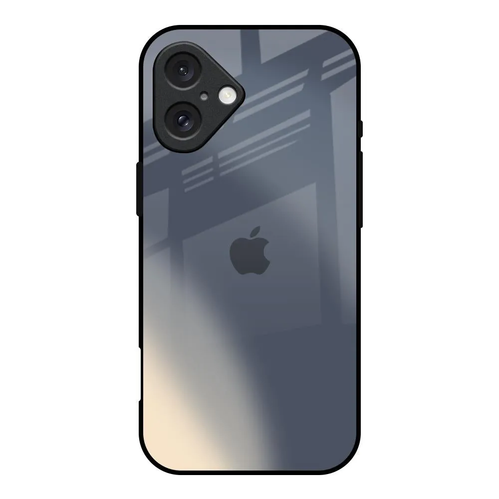 Metallic Gradient Glass Case for iPhone 16 Gloss Texture