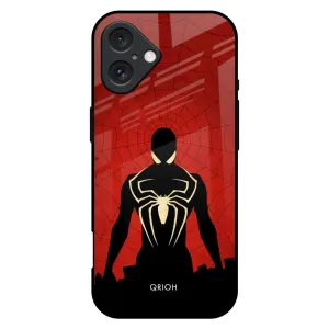 Mighty Superhero Glass Case For iPhone 16 Plus Fashion Accent Modern Accent