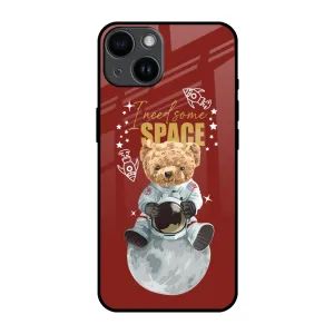 Astronaut Bear Glass Case for iPhone 14 Flexible structure