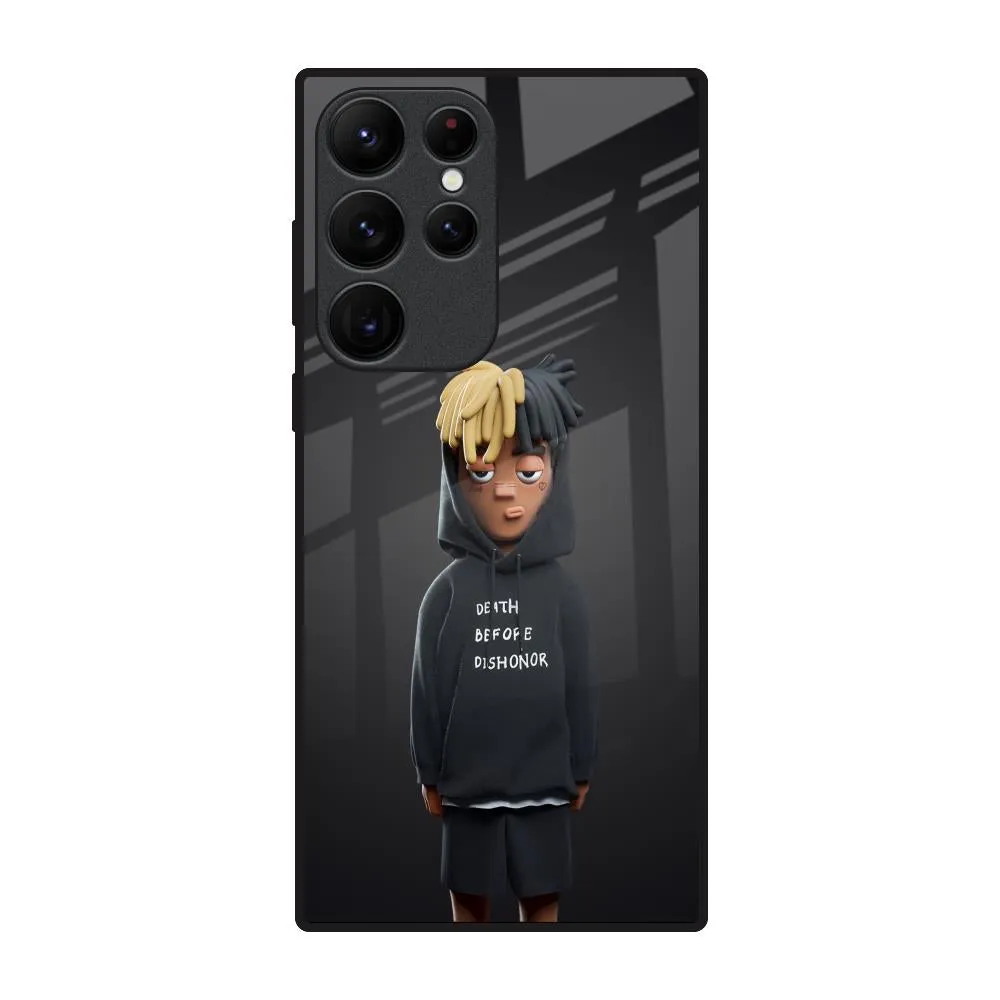 Premium Detail Hybrid Surface Layer Dishonor Glass Case for Samsung Galaxy S22 Ultra 5G