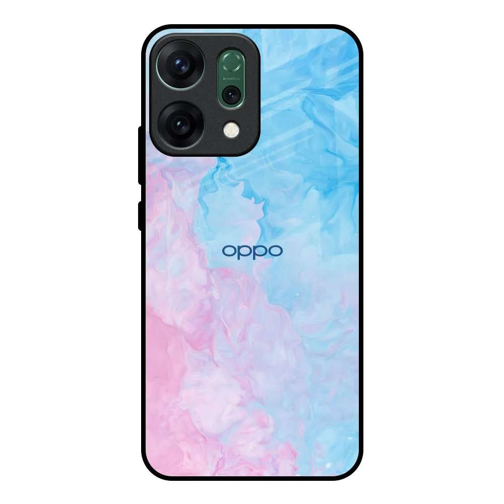 Mixed Watercolor Glass Case for Oppo Reno14 Pro 5G Rugged Grip