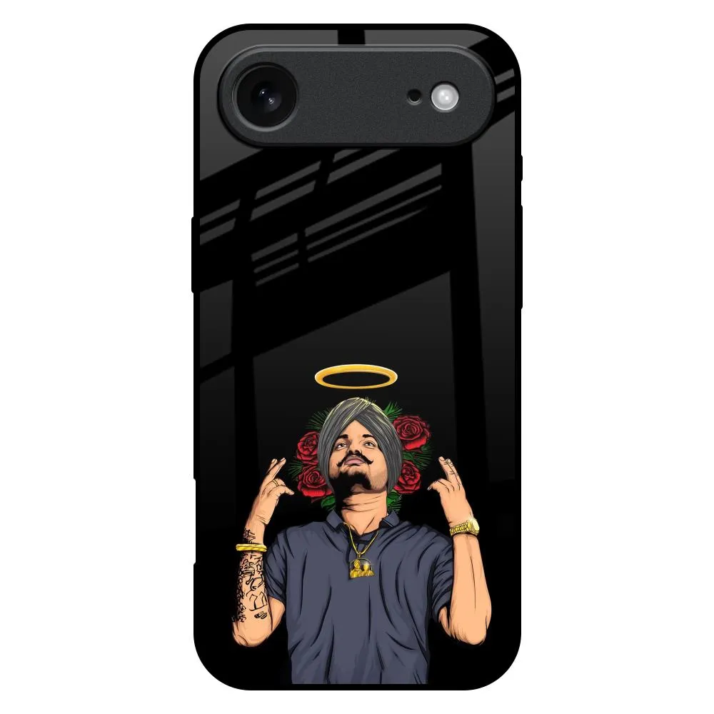 Flexible Grip Form Punjabi Singer Poster Glass Case for iPhone 17 Air