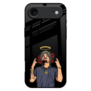 Flexible Grip Form Punjabi Singer Poster Glass Case for iPhone 17 Air