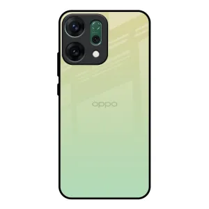 Durable Finish Layer Fashion Texture Mint Green Gradient Glass Case for Oppo Reno14 Pro 5G
