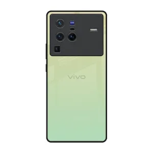 Modern Touch Mint Green Gradient Glass Case for Vivo X80 Pro 5G