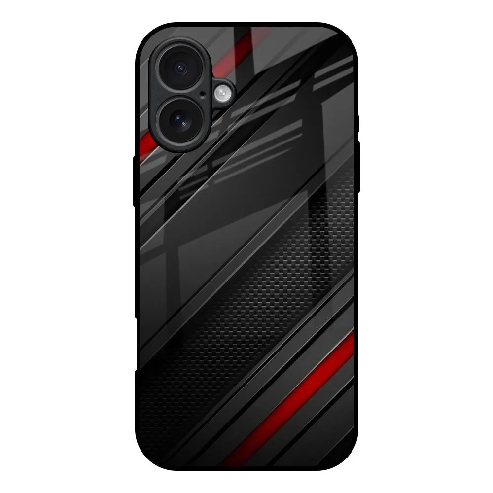 Modern Abstract Glass Case for iPhone 17 Gloss Finish Texture Transparent Look