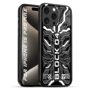 Comfort Use Gloss Layer Monochrome Magic Glass Case for iPhone 15 Pro Max