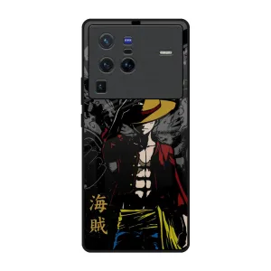 Dark Luffy Glass Case for Vivo X80 Pro 5G Minimal Comfort