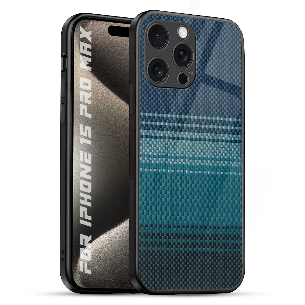 Modern Rug Glass Case for iPhone 15 Pro Max Fashion Design