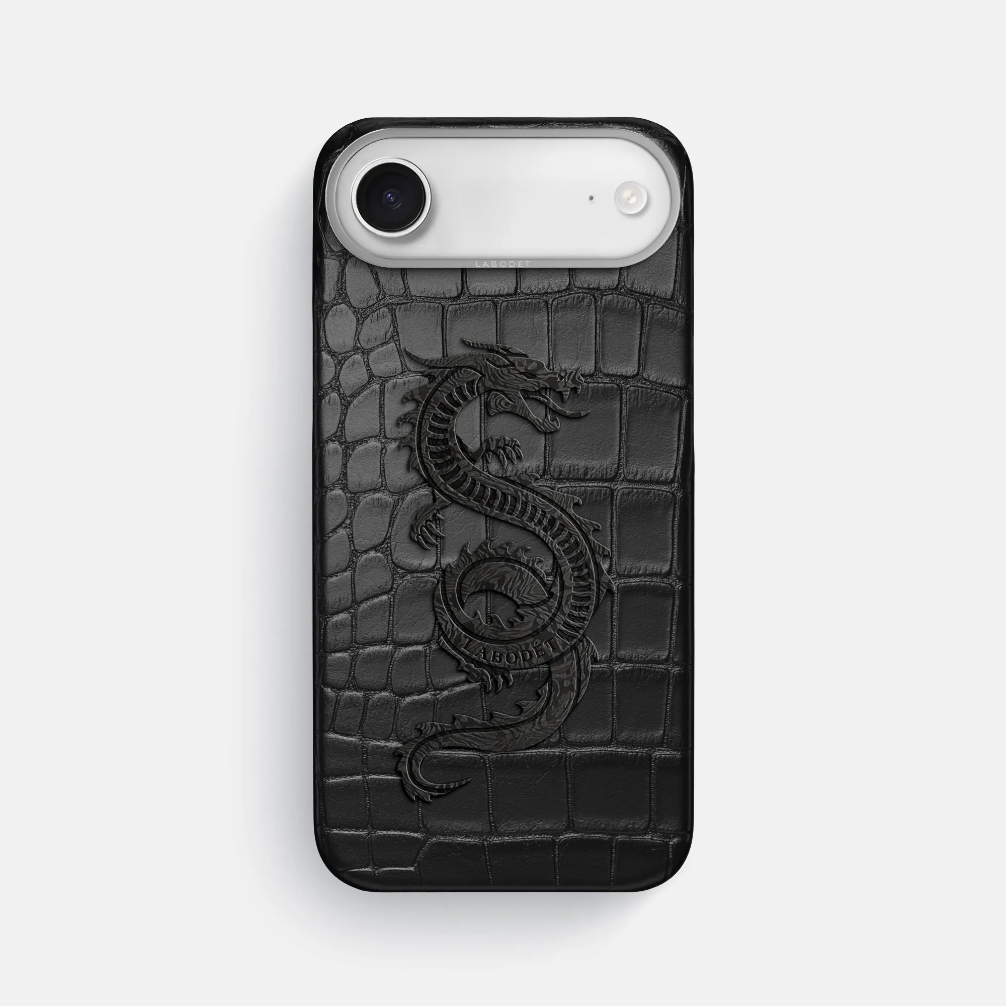 Flexible Grip Texture Classic Case With Carbon Dragon For iPhone 17 Air In Alligator