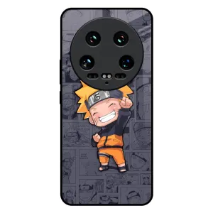 Orange Chubby Glass Case for Mi 14 Ultra 5G Travel Essential