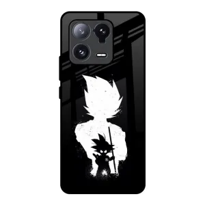 Soft Finish Monochrome Goku Glass Case for Mi 13 Pro