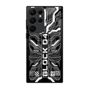 Camera Protection Monochrome Magic Glass Case for Samsung Galaxy S22 Ultra 5G