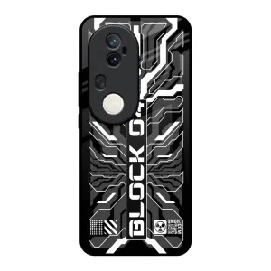 Monochrome Magic Glass Case for Vivo T4 Ultra 5G Soft Detail Creative Artwork