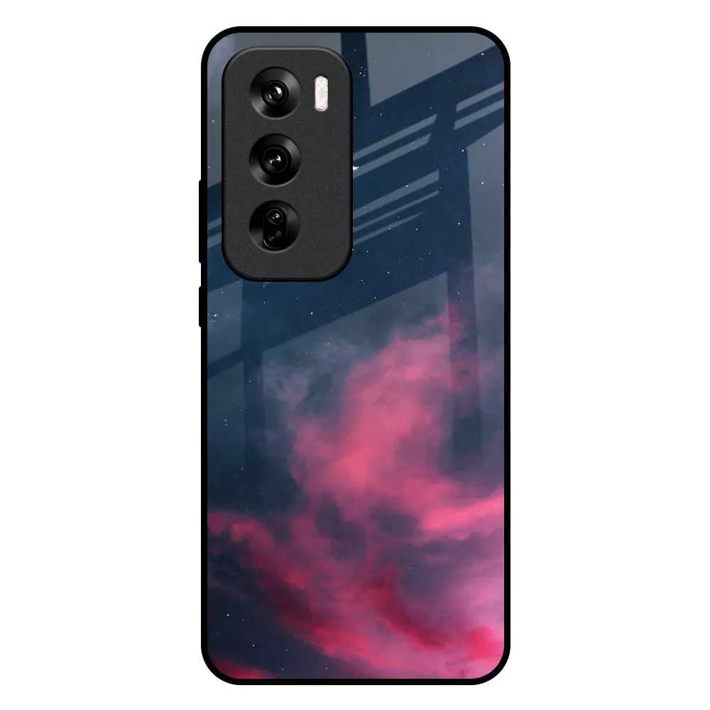 Simple Style Moon Night Glass Case For Oppo Reno 12 5G