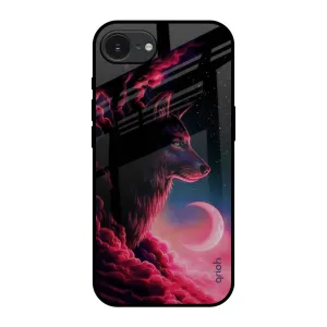 Moon Wolf Glass Case for Apple iPhone 16e Slim Protection