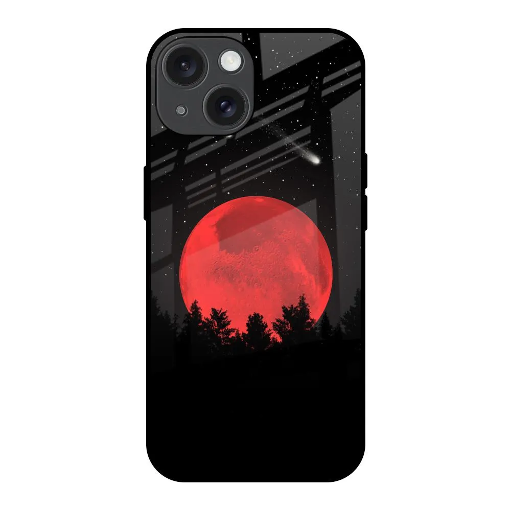 Moonlight Aesthetic Glass Case For iPhone 15 Soft Cushion Stylish Layer Texture