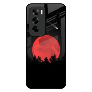 Protective Pattern Moonlight Aesthetic Glass Case For Oppo Reno 12 Pro 5G