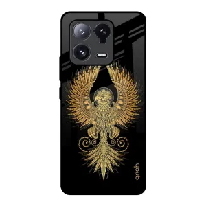 Mythical Phoenix Art Glass Case for Mi 13 Pro Comfort Finish Layer Simple Texture