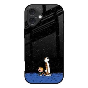 Portable Case Soft Design Night Sky Star Glass Case for iPhone 16