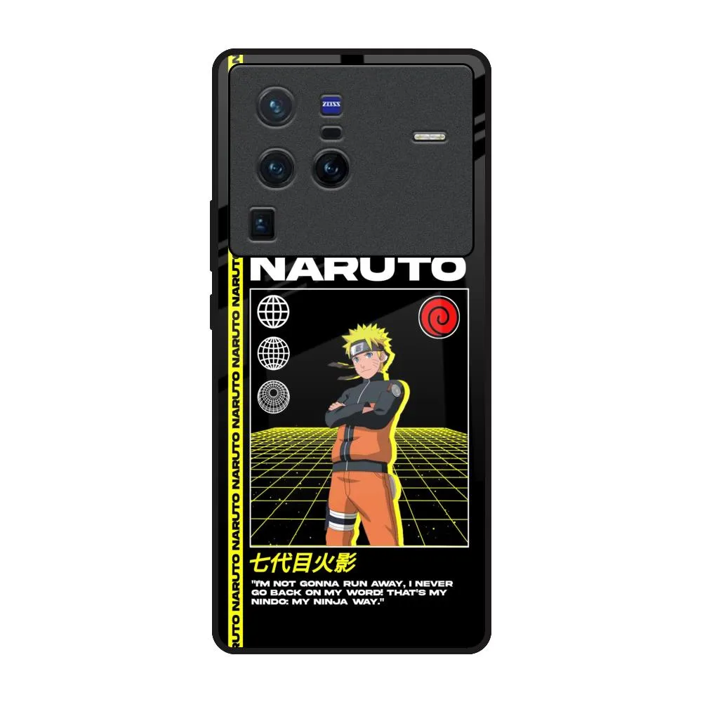 Universal Fit Protective Pattern Texture Ninja Way Glass Case for Vivo X80 Pro 5G