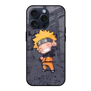 Reusable Material Orange Chubby Glass Case for iPhone 15 Pro