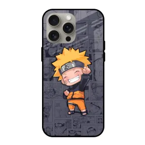 Orange Chubby Glass Case for iPhone 15 Pro Max Vivid Finish