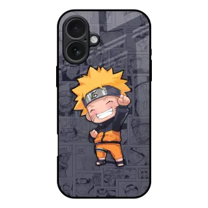 Enhanced Durability Orange Chubby Glass Case for iPhone 17