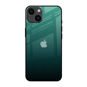 Palm Green Glass Case For iPhone 14 Smooth Design Hybrid Protection