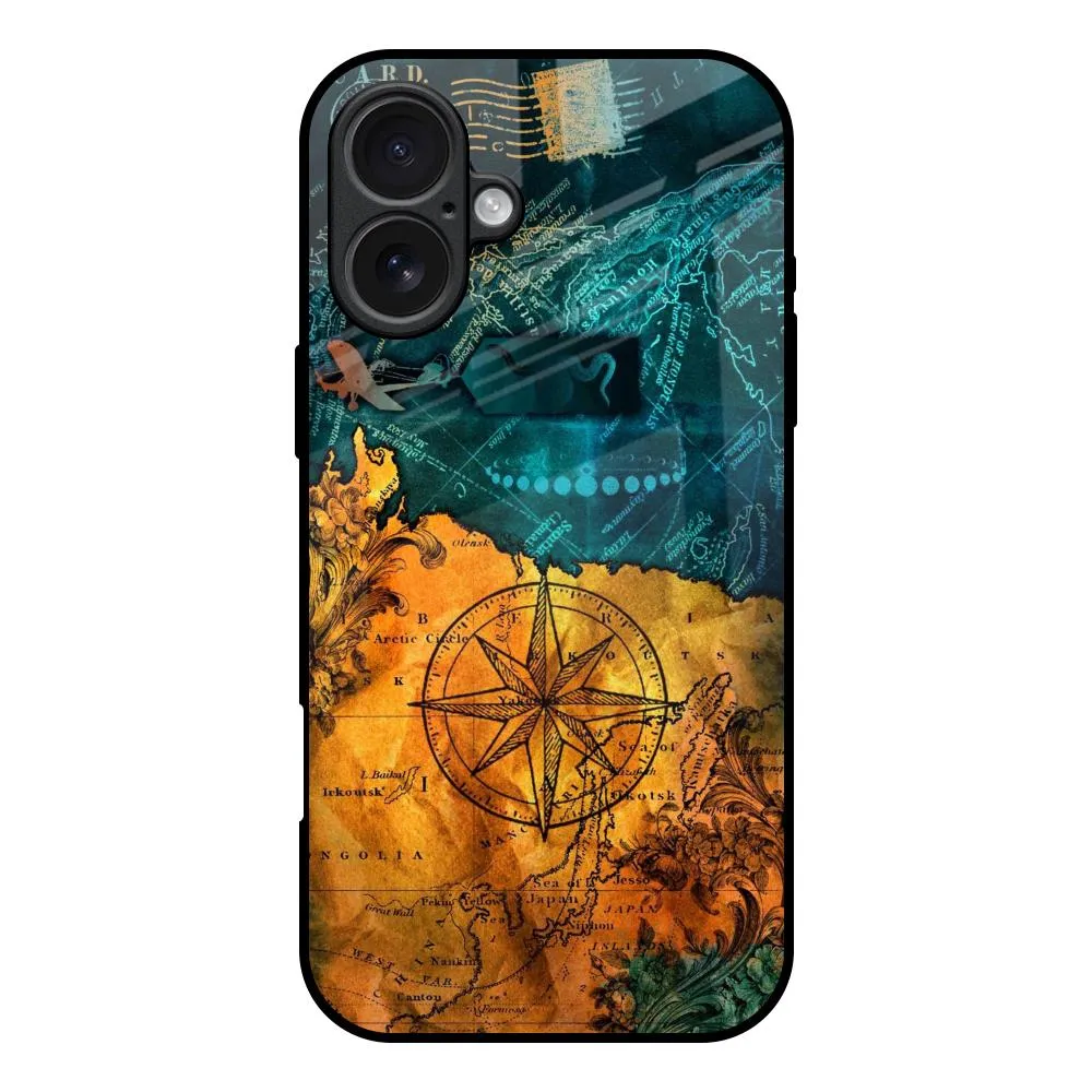 Architecture Map Glass Case for iPhone 17 Soft Edge Look
