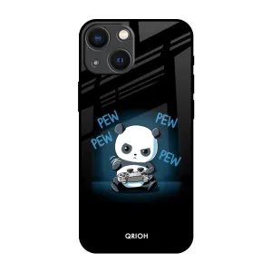 Pew Pew Glass Case for iPhone 14 Plus Elegant Shield Sporty Appeal