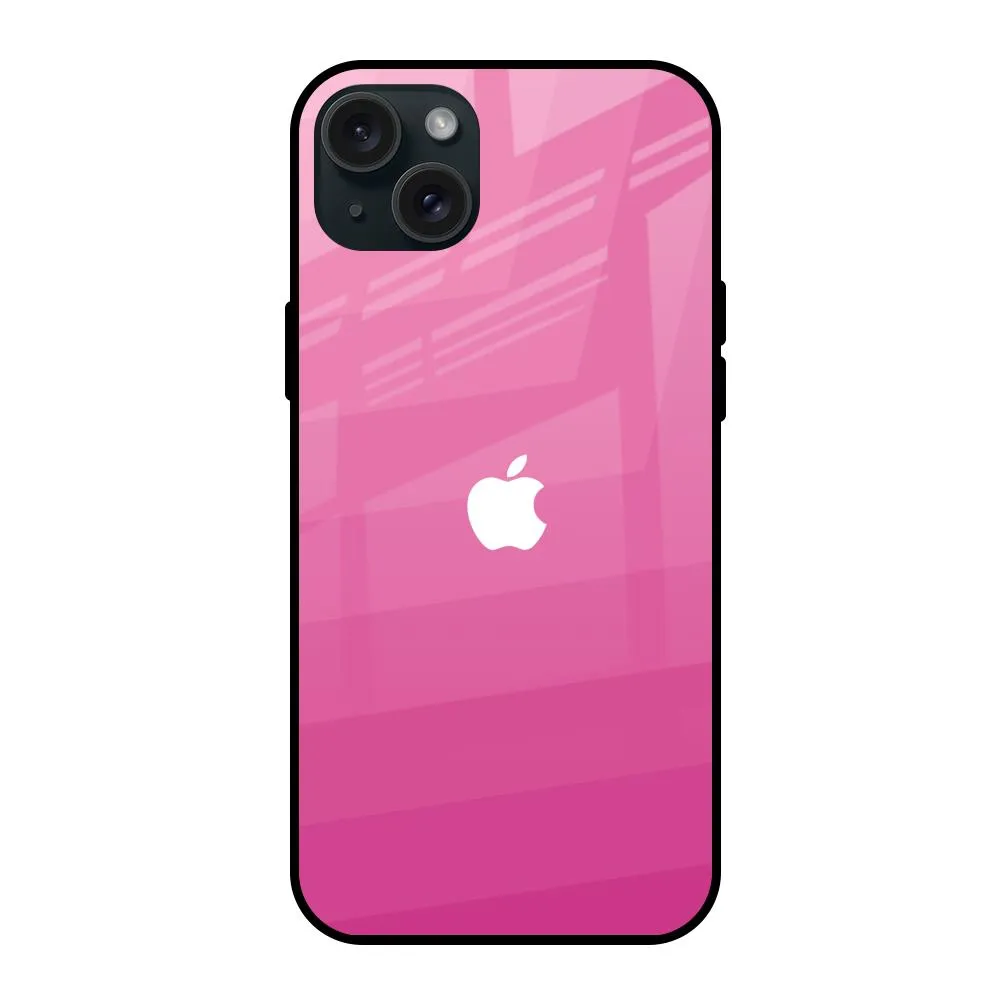 Pink Ribbon Caddy Glass Case for iPhone 15 Plus Stylish Texture