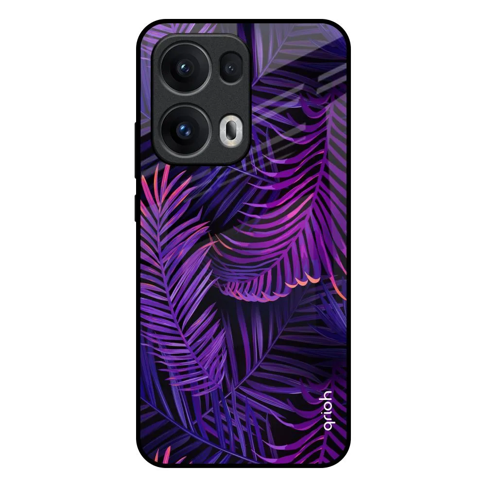 Flexible Pattern Smooth Grip Layer Plush Nature Glass Case for Oppo Reno13 Pro 5G