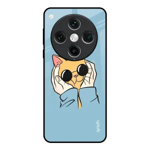 Adorable Cute Kitty Glass Case For Oppo Find x8 Pro Shock shield