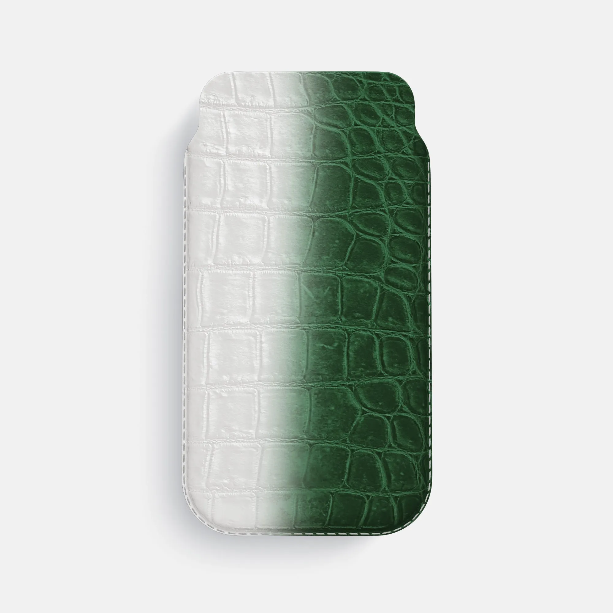 Soft Edge Look Elegant Comfort Pouch Case For iPhone 16 Pro Max In Himalayan Crocodile