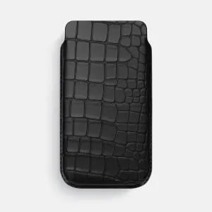Elegant Finish Design Pouch Case For iPhone 17 Air In Alligator