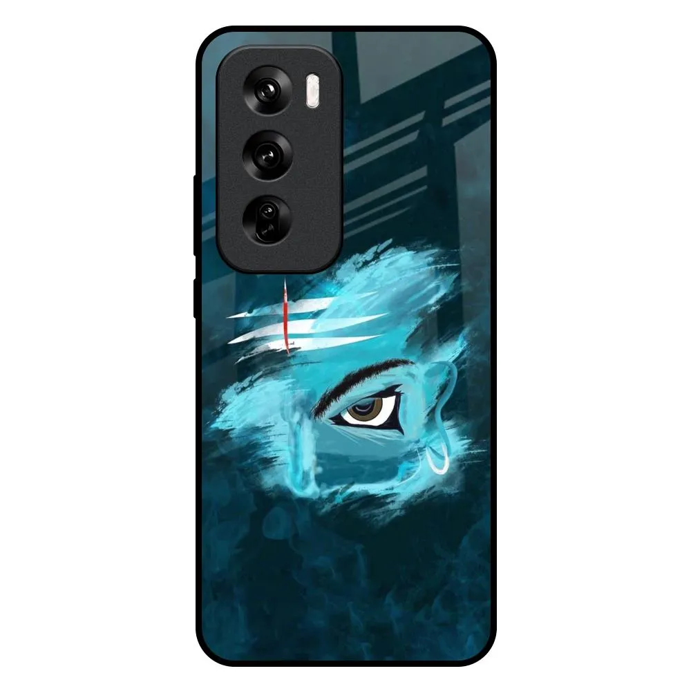 Power Of Trinetra Glass Case For Oppo Reno 12 Pro 5G Hybrid Detail