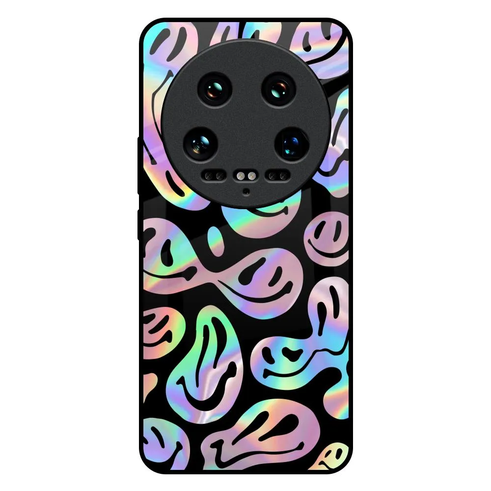 Acid Smile Glass Case for Mi 14 Ultra 5G Soft edges Modern Minimalism
